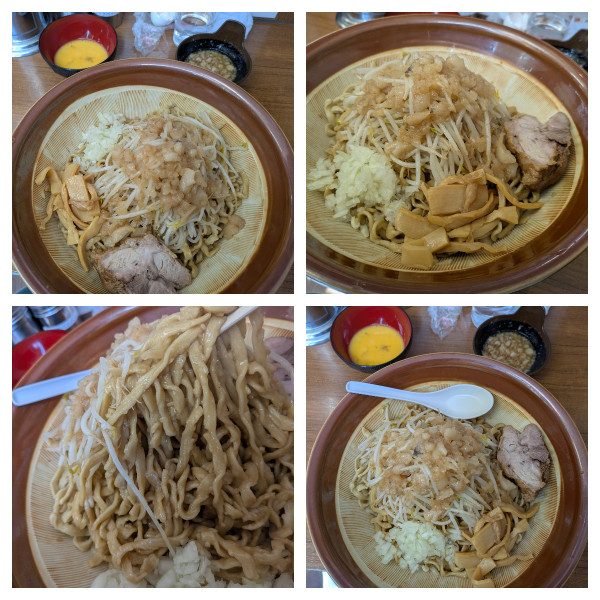 「【3連休限定】ガリバタ油そば➕麺増し」@ラーメンの店 どでん 北浦和店の写真