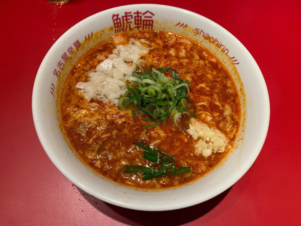 「旨辛にんにくラーメン１辛」@名古屋辛麺 鯱輪の写真