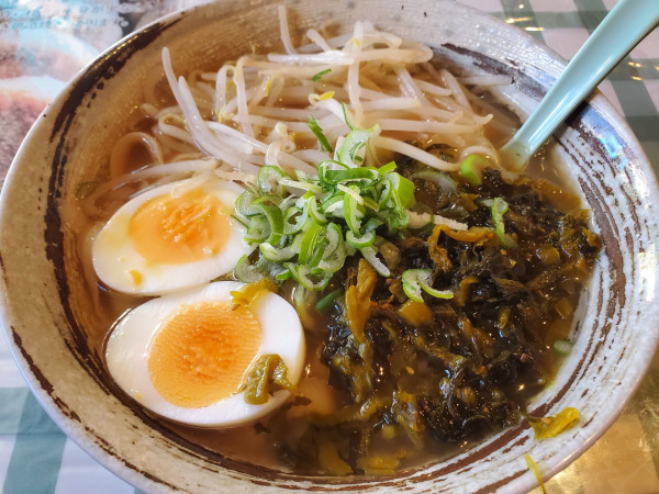 「高菜麺・刀削麺変更」@満園の写真