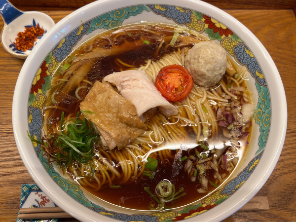 「鶏醤油soba」@渋谷中華そば saji.の写真