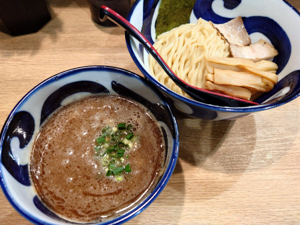 「つけそば(半麺、870円)」@濃厚つけそば・中華そば のぶ良しの写真
