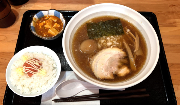 「八めんセット味玉入り」@中華そば 松葉の写真