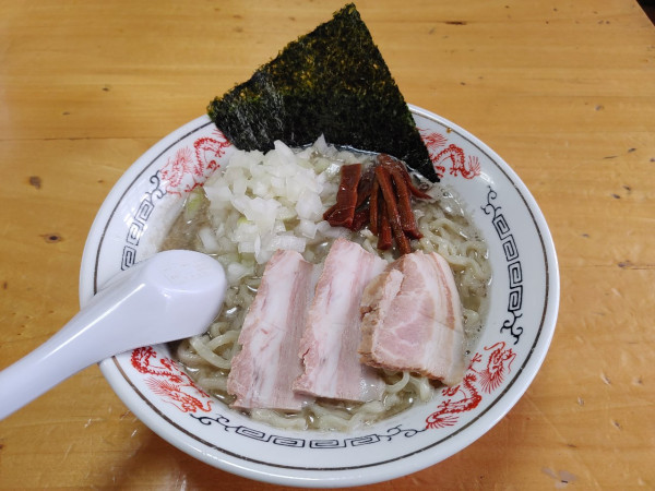 「背脂煮干中華　和え玉　800+200円」@福島屋の写真