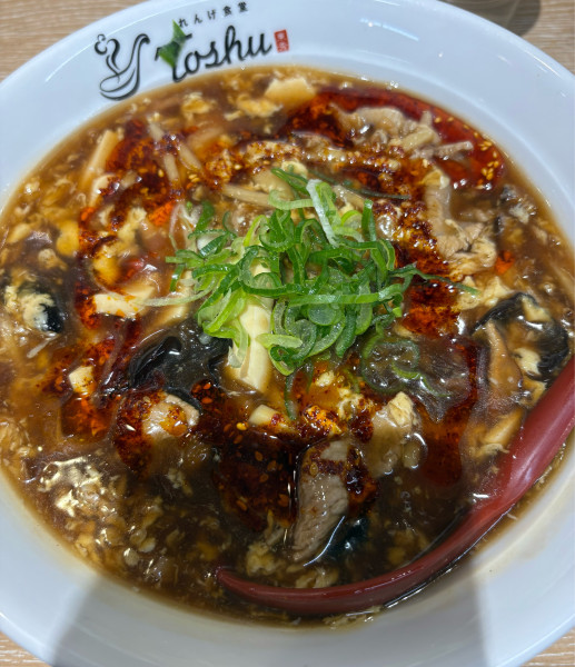 「自家製辣油の酸辣湯麺」@れんげ食堂 Toshu 烏山西口店の写真