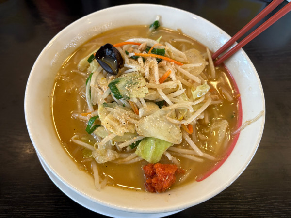 「味噌野菜たんめん　辛しにんにく　麺硬760円」@幸楽苑 さいたま大戸店の写真