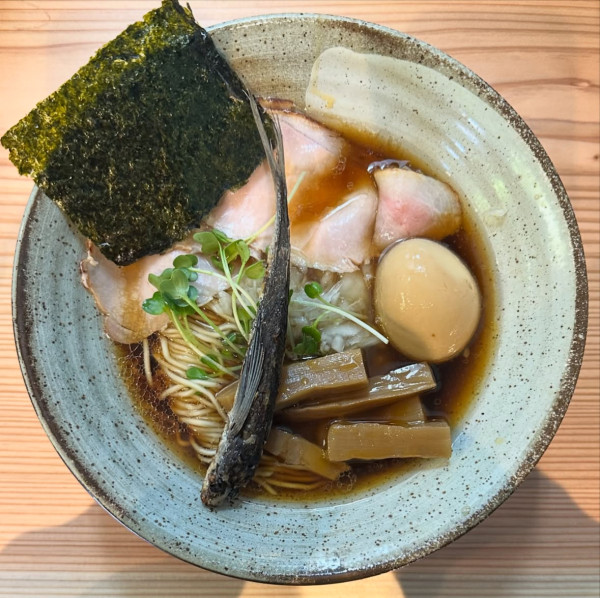 「特製煮干しそば（黒）」@中華そば シバへーの写真