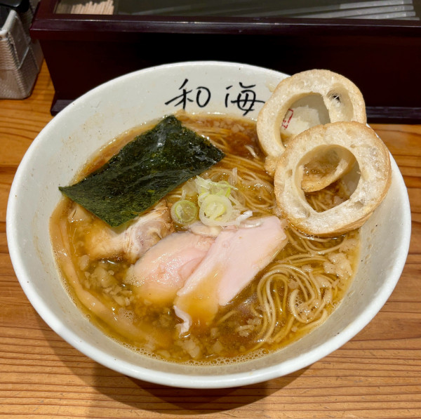 「ホタルイカのくせあり醤油（1000円）」@らーめん専門 和海 なんば店の写真