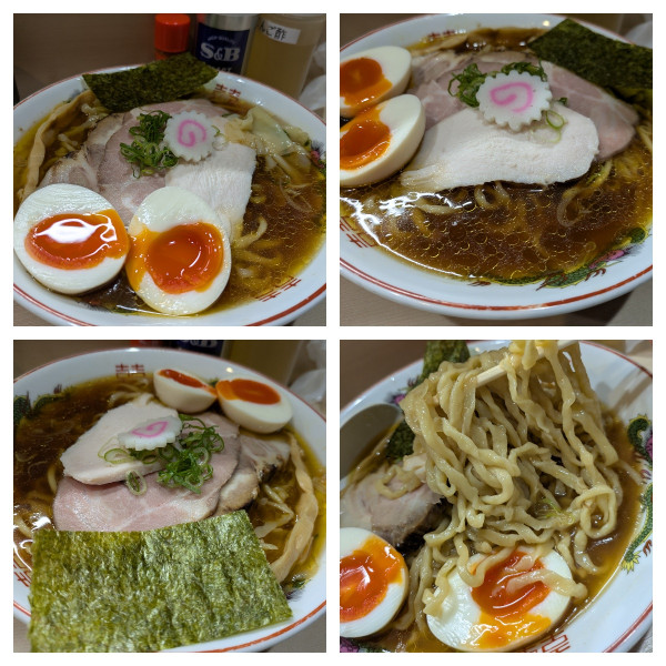 「【限定】特製生姜醤油ラーメン➕大盛り」@手揉み中華そば 中村の写真