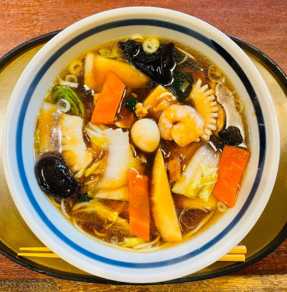 「五目うま煮ラーメン 950円」@三宝亭 いわき湯本店の写真