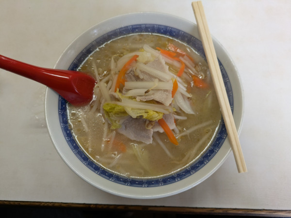 「タンメン：650円」@中華・洋食 味楽の写真