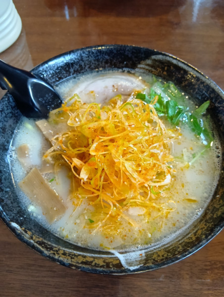 「白ネギらーめん」@らーめんドラゴンの写真