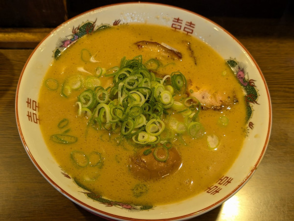 「こってり背脂中華そば」@中華そば 花京 天六店の写真