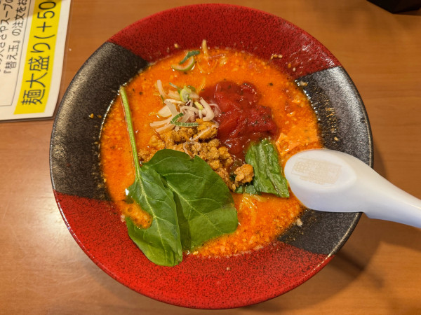 「トマト担々麺」@アイリスラーメン担々麺専門店の写真