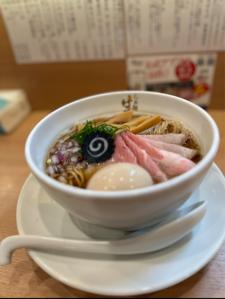「特製　炭火焼鯵煮干そば」@らぁ麺 はやし田 錦糸町店の写真