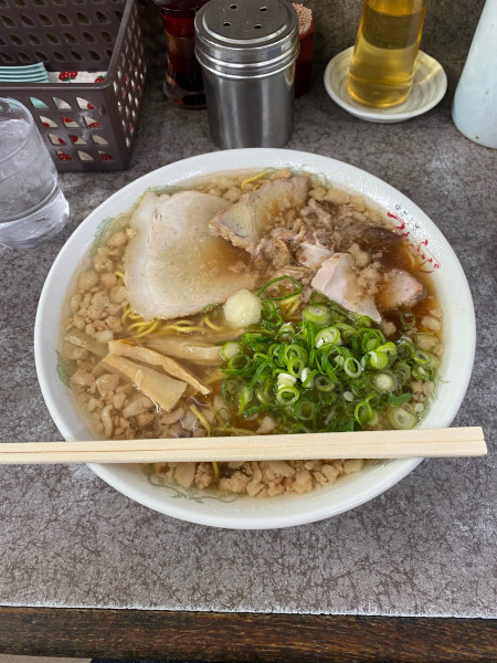 「中華そば大脂マシマシニンニクトッピング」@つたふじ 福山支店の写真