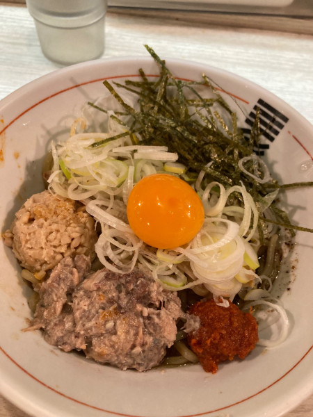 「山形ひっぱりまぜそば¥950」@城東烈火の写真