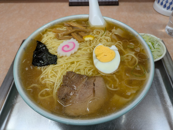 「大盛ワンタンメン+ねぎ」@大勝軒 北習志野店の写真