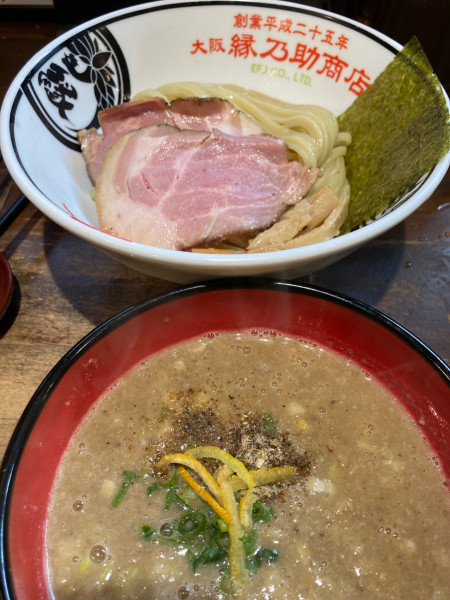 「真骨鶏魚介つけ麺¥1,250」@縁乃助商店の写真