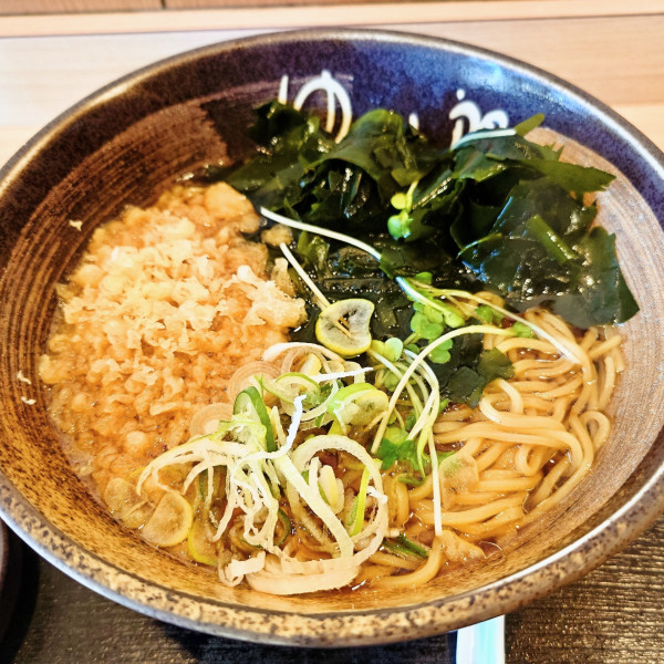 「朝ら〜(温)＋三陸わかめ」@ゆで太郎 柏の葉キャンパス店の写真