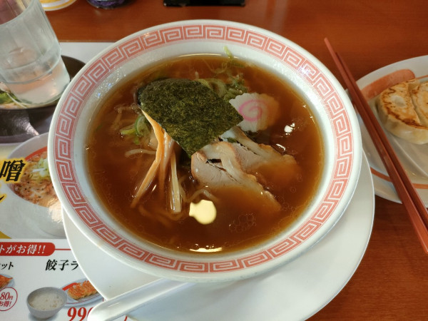 「中華そば　餃子」@幸楽苑 川越木野目店の写真