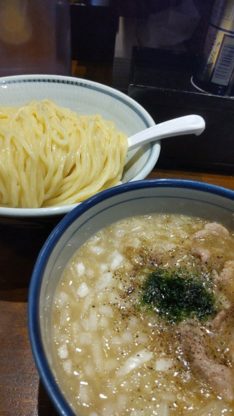 「塩つけ麺豚にんにく大盛」@めいげんその写真