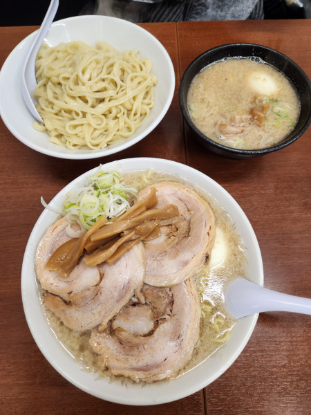 「ガンジャチャーシューメンとつけガンジャ」@ラーメン ひかりの写真
