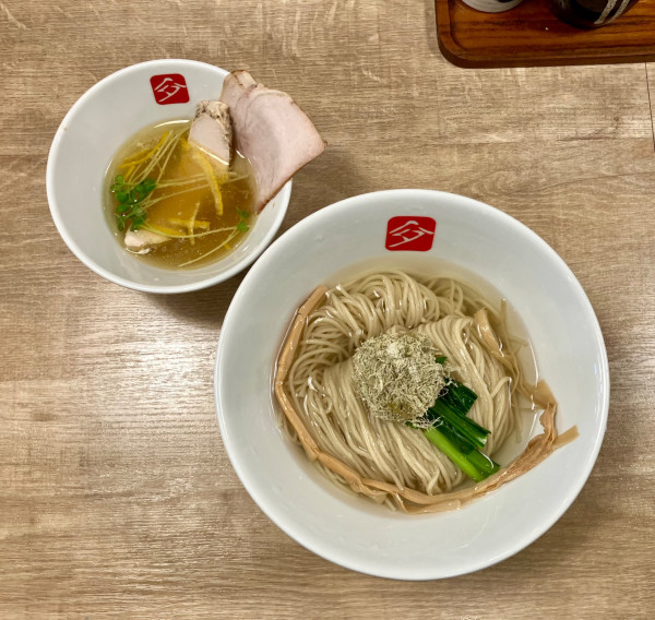 「鶏つけそば(塩)　1500円」@KITCHEN TAKANOの写真