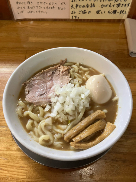 「中華そば(大盛り)」@中華そば136の写真