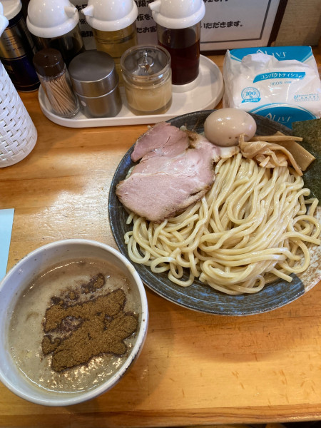 「味玉つけめん　中盛」@麺屋 くおんの写真