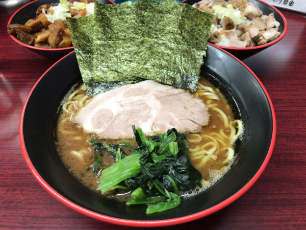 「ラーメン(普濃多)+トッピングA+トッピングC 1000円」@麺家 紫極 大泉学園店の写真