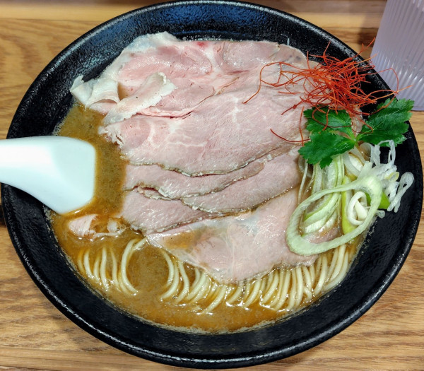 「濃厚甘エビ蕎麦 1500円」@麺処 にぼし香 菊名店の写真