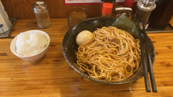 「ピリ辛油そば」@一心軒の写真