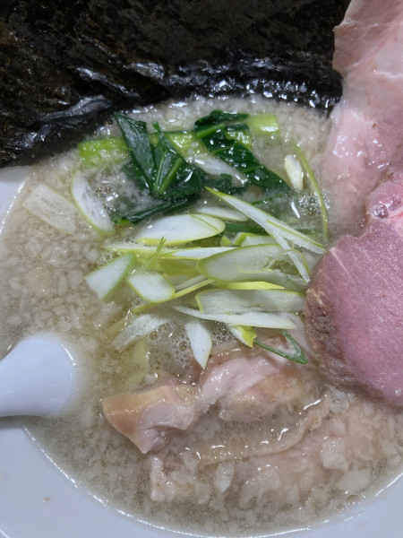 「昆布の塩らー麺こってり（薯蕷昆布、のり、豚ちゃーしゅー増し）」@昆布の塩らー麺専門店 MANNISH 東日本橋店の写真