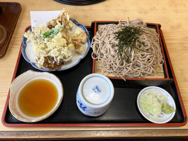 「舞茸天せいろ大盛り」@そば処 おがわの写真