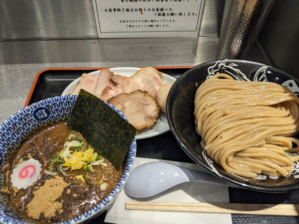 「柏幻霜ポーク焼豚濃厚つけめん 並」@松戸富田麺絆の写真