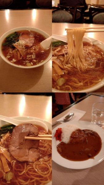 「『ラーメン&カレー (小)セット(¥1200)』」@栄屋ミルクホールの写真