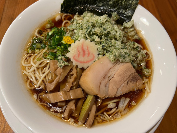 「たぬき中華そば」@おふろの中華そばの写真