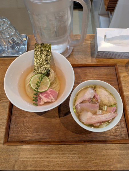 「昆布水つけめん 塩 並」@YOKOKURA STOREHOUSEの写真