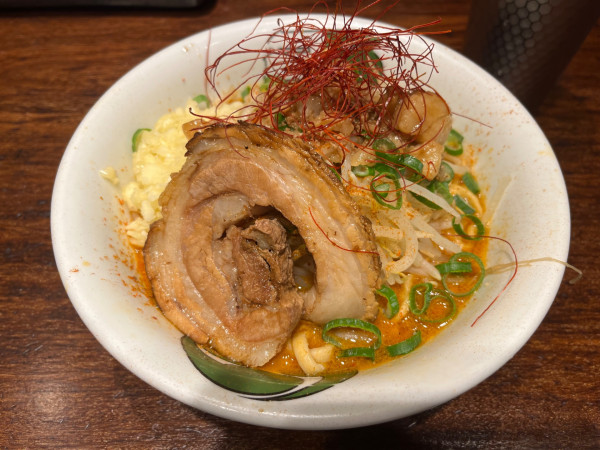 「雷シビカラ味噌　ミニ」@ラーメン 雷 東京本丸店の写真