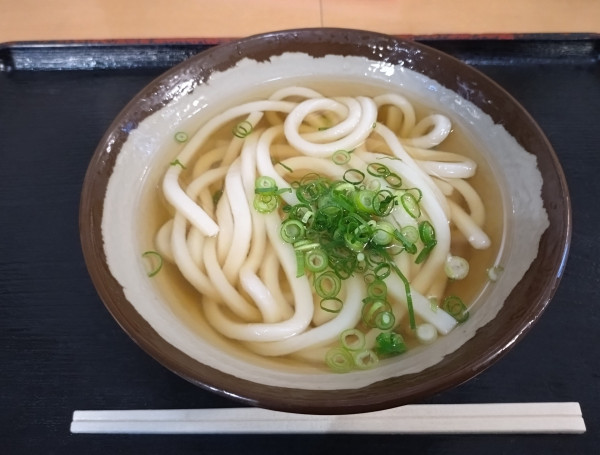 「かけうどん小280円」@めりけんや 高松駅前店の写真