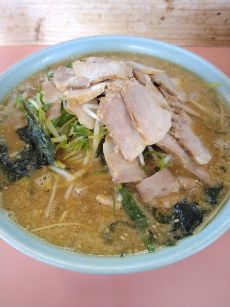 「ネギミソチャーシュー大」@ラーメンショップ 日向店の写真