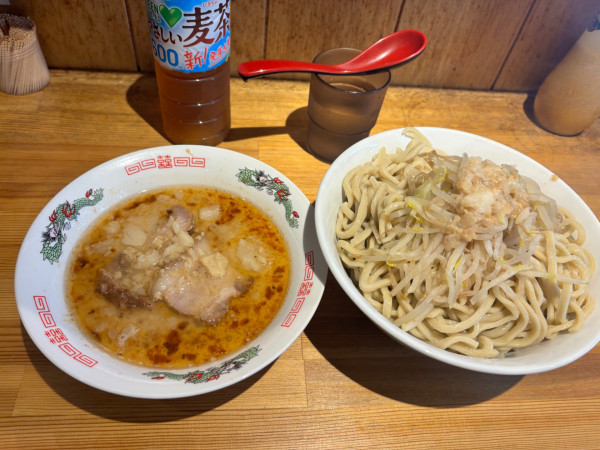 「エビつけ麺　背あぶら」@ラーメン緑山の写真