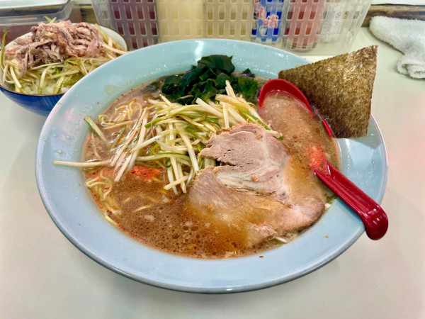 「ねぎ並 ＋ ねぎ飯」@◯つばき食堂の写真