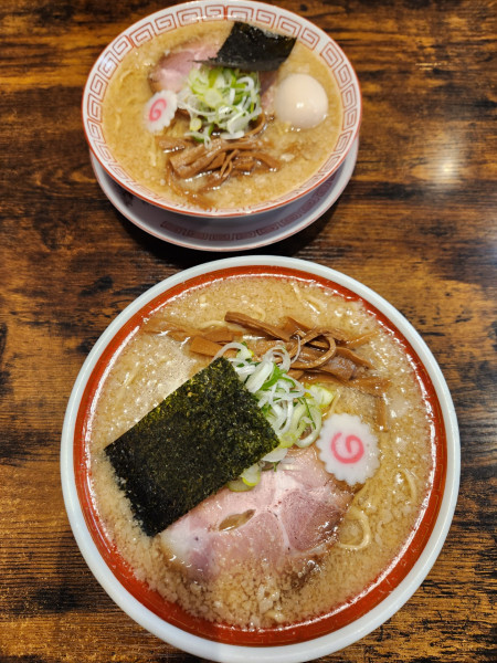 「背脂中華ソバ　大盛と味玉」@Miya De La Soulの写真