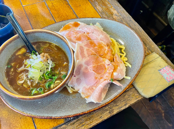 「ローストポークカリー南蛮つけそば」@Cafe Montanaの写真