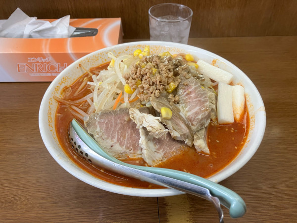 「地獄ラーメン　５丁目　チャーシュー」@らーめんランド 草加店の写真