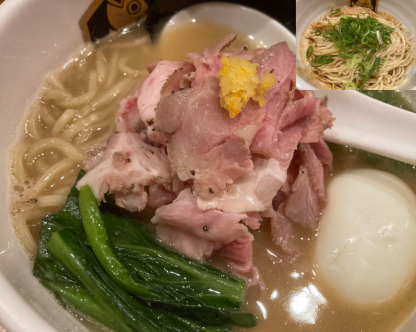 「特製濃厚真鯛らーめん+和え玉」@真鯛らーめん 麺魚の写真