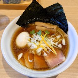 特製黒醤油らーめん+煮干和え玉