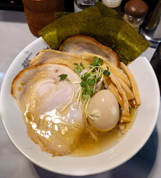 「特製塩そば+焼飯玉子飯」@中華蕎麦 瑞山（ZUIZAN）の写真