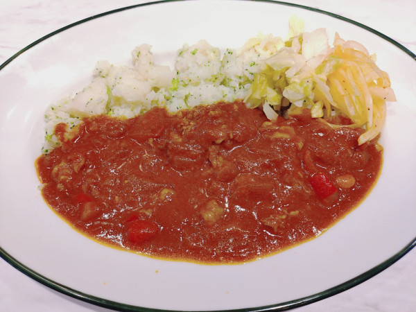 「じゃがごはん スパイシービーフカレー 968円 ※」@しあわせのビーフカレー 浅草中央店の写真